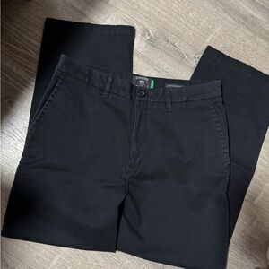 Dockers Black Straight-Leg Trousers